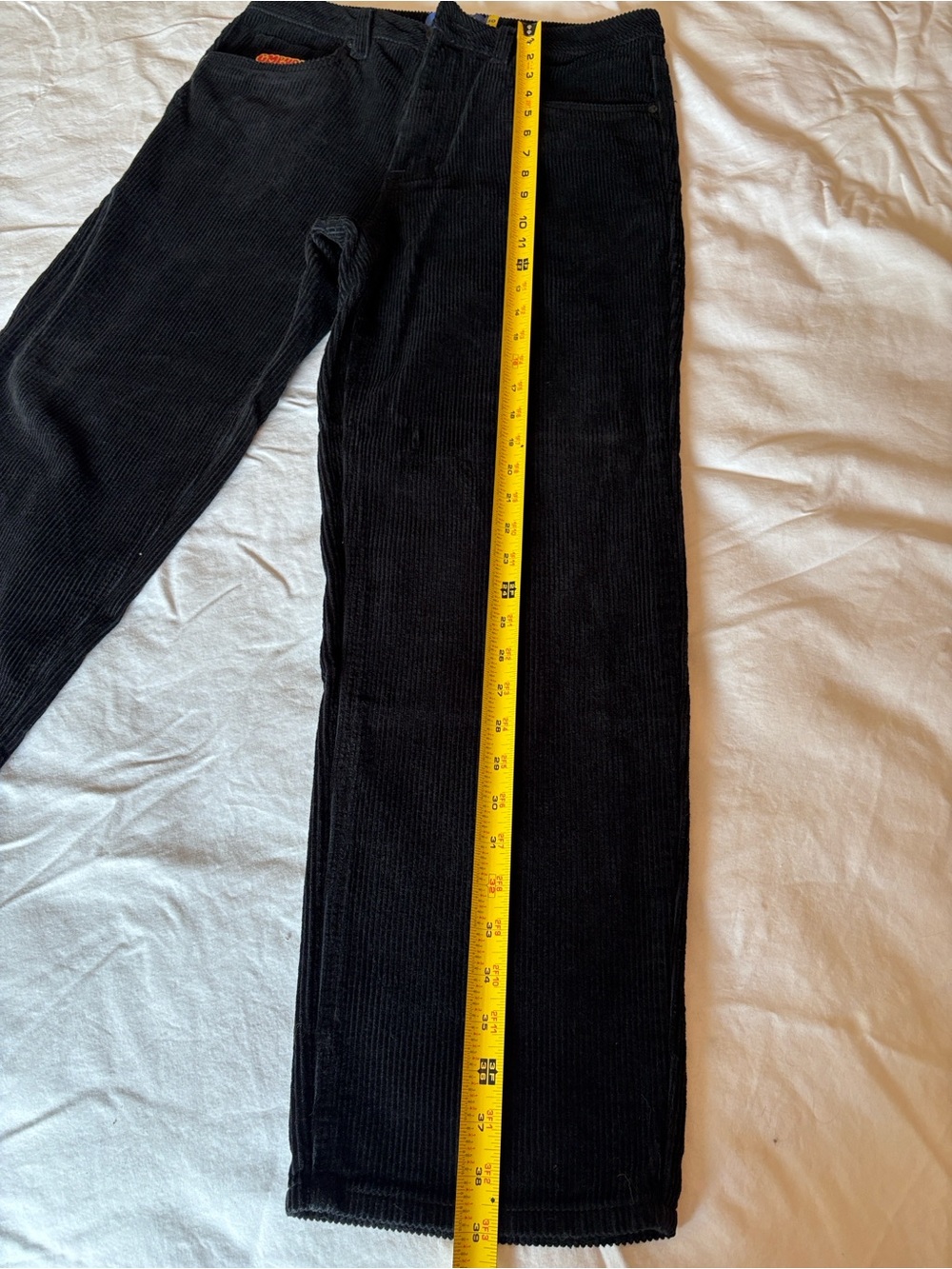 Empyre Black Straight Leg Corduroy Pants